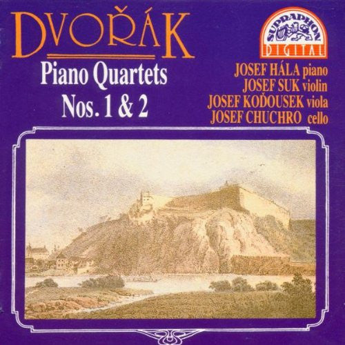 Dvořák*, Josef Hála, Josef Suk, Josef Koďousek, Josef Chuchro : Piano Quartets Nos. 1 & 2 (CD, Album, RE)