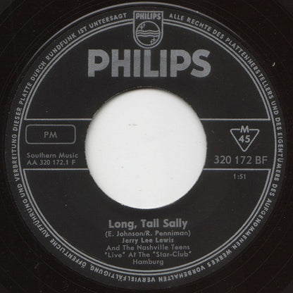 Jerry Lee Lewis And The Nashville Teens : "Live" At The "Star-Club" Hamburg (7", Single)