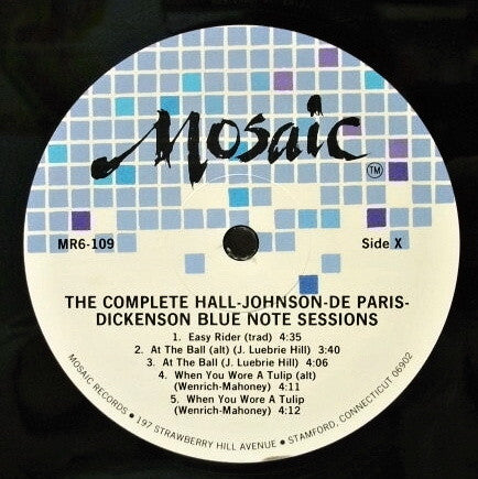 Edmond Hall / James Price Johnson / Sidney De Paris / Vic Dickenson : The Complete Edmond Hall / James P. Johnson / Sidney De Paris / Vic Dickenson Blue Note Sessions (6xLP, Comp + Box, Album, Ltd, Num)