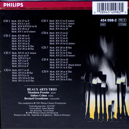 Joseph Haydn, Beaux Arts Trio : Complete Piano Trios (9xCD, RE, PMD + Box, Comp)