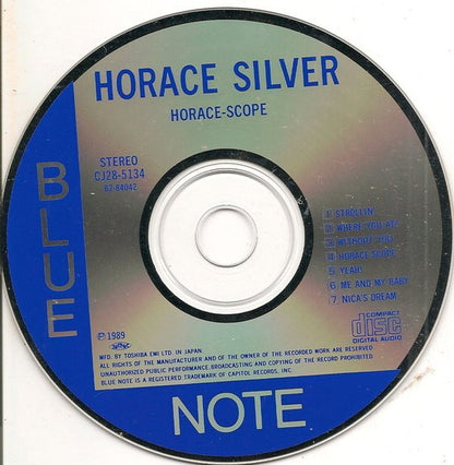 The Horace Silver Quintet : Horace-Scope (CD, Album, RE)
