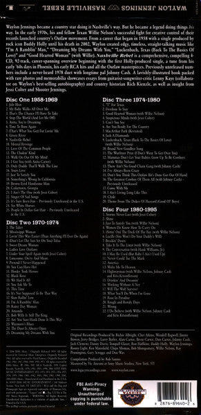 Waylon Jennings : Nashville Rebel (4xCD, Comp, RM + Box, Comp)