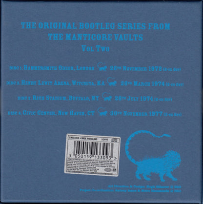Emerson, Lake & Palmer : The Original Bootleg Series From The Manticore Vaults Vol. Two (Box, Dar + 2xCD + 2xCD + 2xCD + 2xCD)