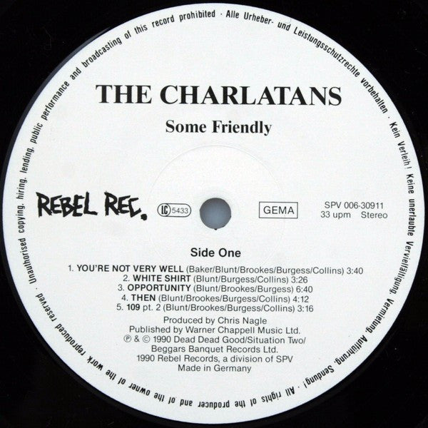The Charlatans : Some Friendly (LP, Album)