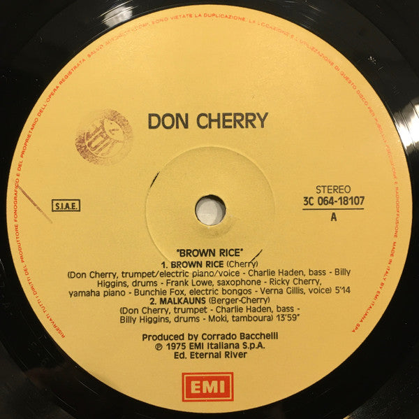 Don Cherry : Brown Rice (LP, Album, RE, Gat)