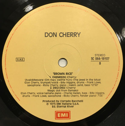 Don Cherry : Brown Rice (LP, Album, RE, Gat)