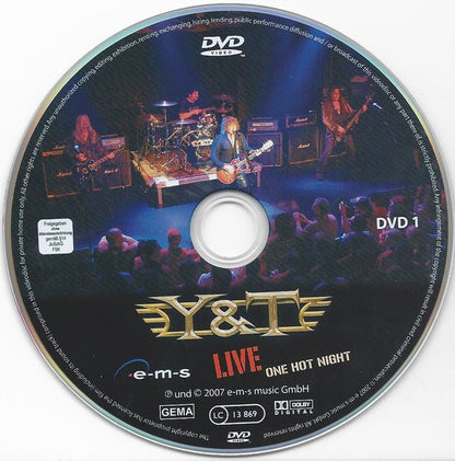 Y & T : One Hot Night (DVD-V + DVD-V + CD, Album)