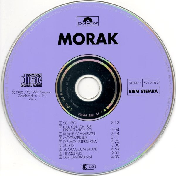 Franz Morak : Morak (CD, Album)