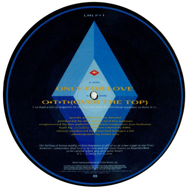 Limahl : Only For Love (7", Single, Pic)