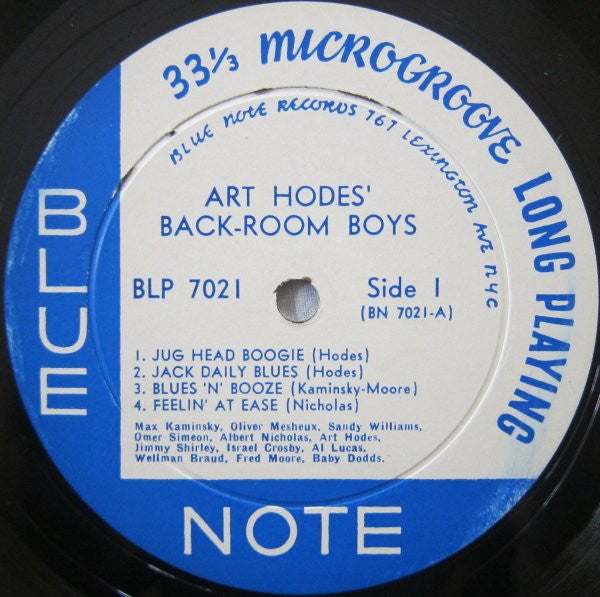 Art Hodes, Max Kaminsky, Albert Nicholas, Omer Simeon, Sandy Williams, Baby Dodds : Out Of The Back Room (10", RP)