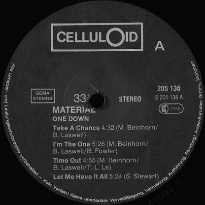 Material : One Down (LP, Album)