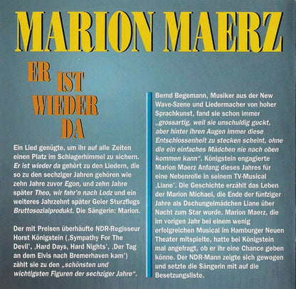 Marion Maerz : Er Ist Wieder Da  (CD, Comp)