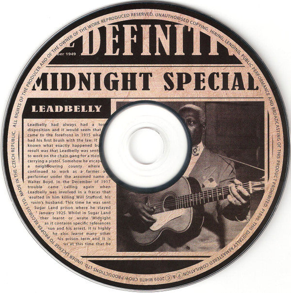 Leadbelly : The Definitive Leadbelly (3xCD, Comp + DVD + Box)