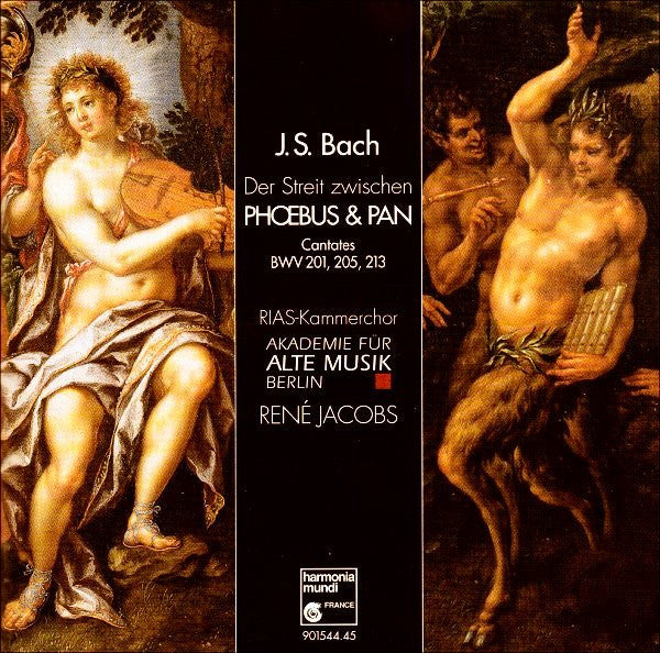 J.S. Bach* - RIAS-Kammerchor • Akademie Für Alte Musik Berlin • René Jacobs : Phoebus & Pan • Cantates BWV 201, 205, 213 (2xCD, Album)