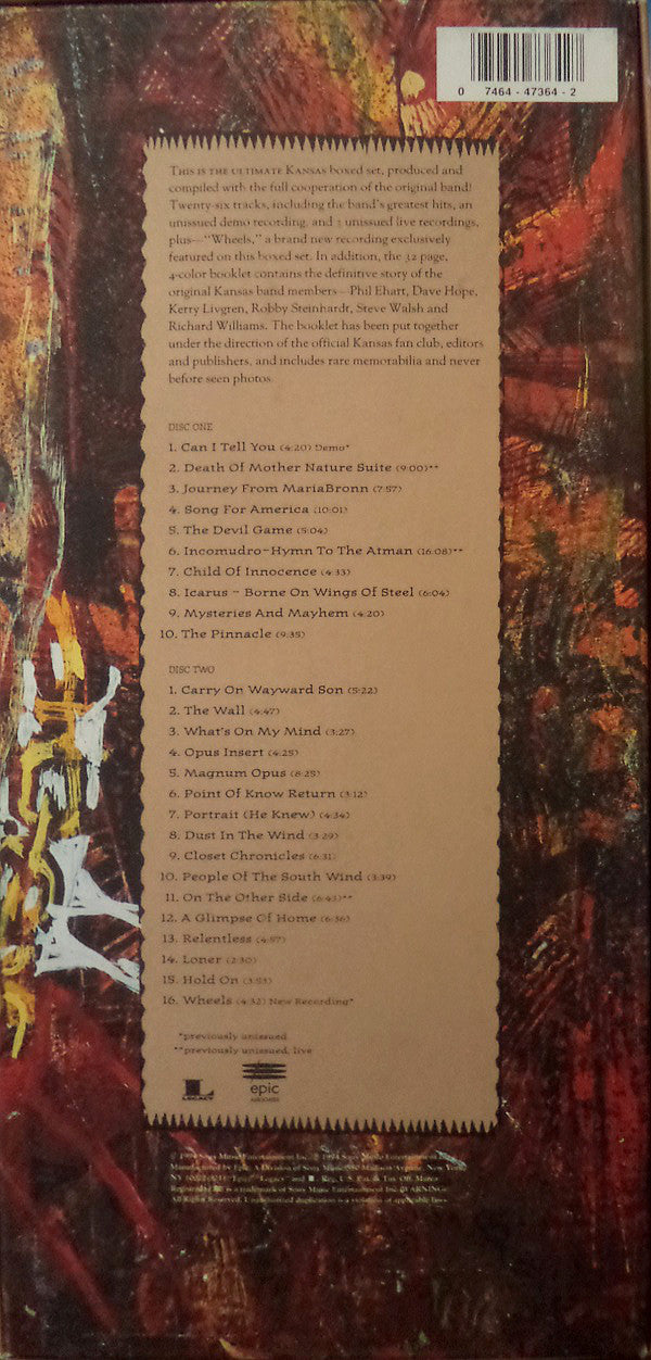 Kansas (2) : Kansas (2xCD, Comp, RM + Box)
