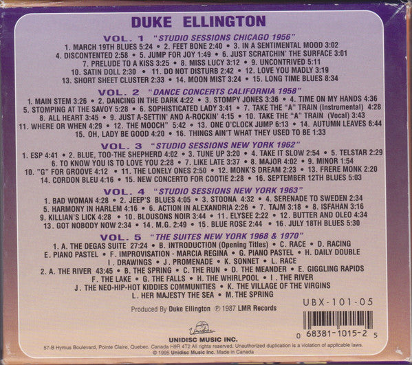 Duke Ellington : The Private Collection (Volumes 1 To 5) (5xCD, Comp)