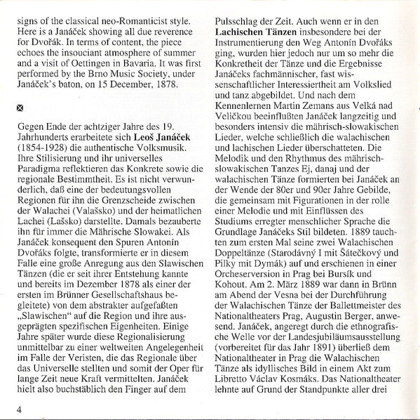 Janáček*, Brno State Philharmonic Orchestra, František Jílek : Lachian Dances / Suite For Strings / Idyll For Strings (CD, Album, RP)