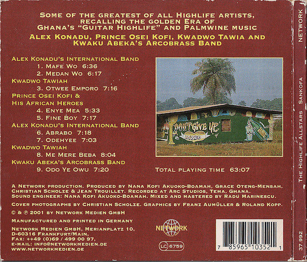 The Highlife Allstars : Sankofa (CD, Album)