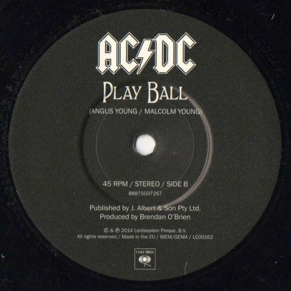 AC/DC : Rock Or Bust (7", Single)