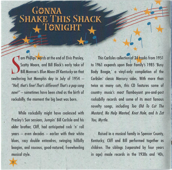 Bill Carlisle : Busy Body Boogie (CD, Comp)