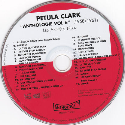 Petula Clark : Anthologie Vol 6 (1958-1961) Les Années Nixa (CD, Comp)