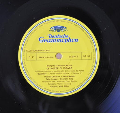 Wolfgang Amadeus Mozart - Hermann Prey, Edith Mathis, Gundula Janowitz, Dietrich Fischer-Dieskau, Tatiana Troyanos, Chor der Deutschen Oper Berlin, Orchester Der Deutschen Oper Berlin, Karl Böhm : Le Nozze Di Figaro (Box + 4xLP, Club)