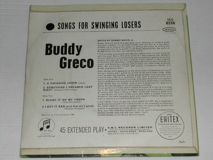 Buddy Greco : Songs For Swinging Losers (7", EP, Mono)