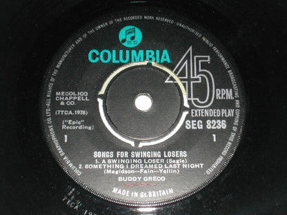 Buddy Greco : Songs For Swinging Losers (7", EP, Mono)