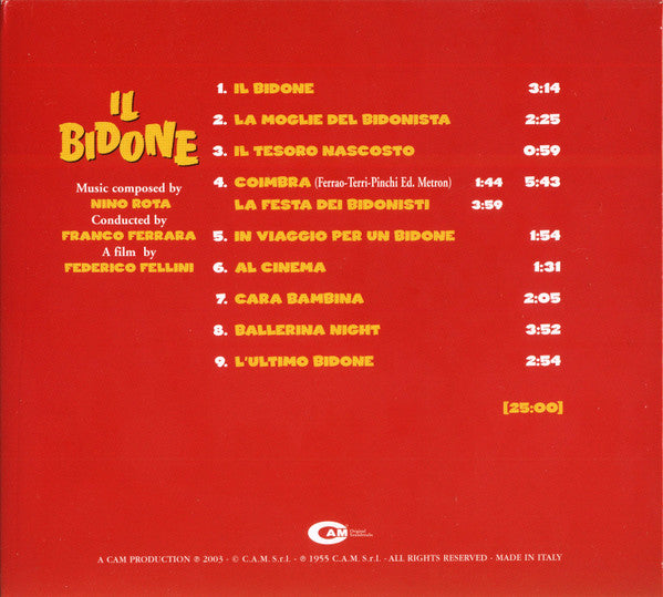 Nino Rota : Il Bidone (Original Soundtrack) (CD, Album, RE, RM)