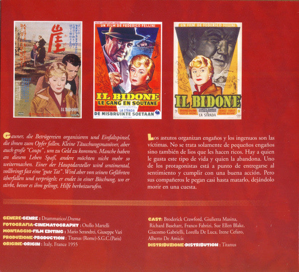 Nino Rota : Il Bidone (Original Soundtrack) (CD, Album, RE, RM)