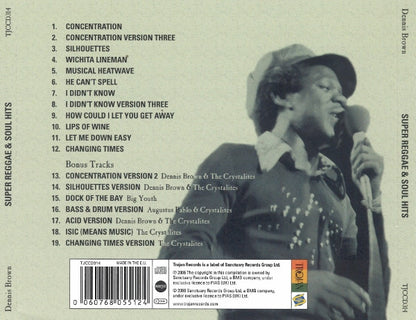 Dennis Brown : Super Reggae & Soul Hits (CD, Album, RE)