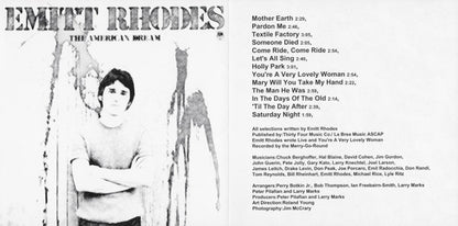 Emitt Rhodes : The American Dream (CD, Album, RE)