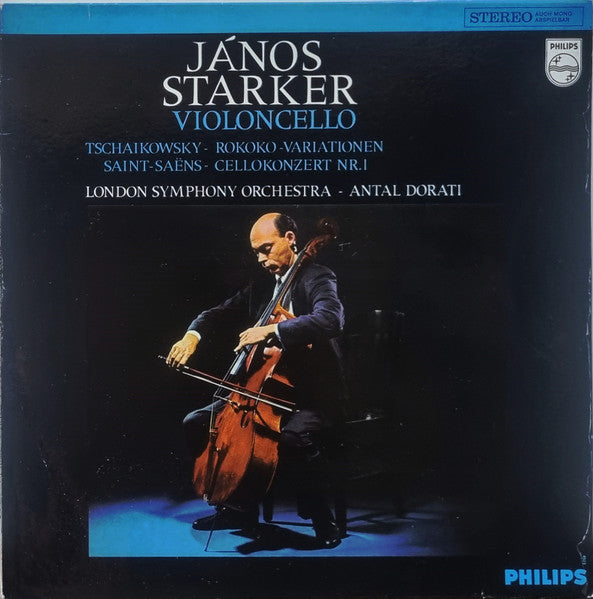 Janos Starker, London Symphony Orchestra, Antal Dorati, Pyotr Ilyich Tchaikovsky, Camille Saint-Saëns : Rokoko - Variationen / Cellokonzert Nr. 1 (LP)
