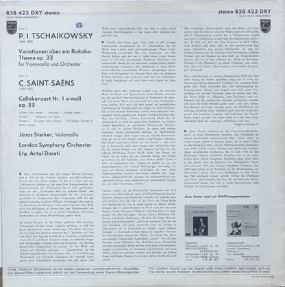 Janos Starker, London Symphony Orchestra, Antal Dorati, Pyotr Ilyich Tchaikovsky, Camille Saint-Saëns : Rokoko - Variationen / Cellokonzert Nr. 1 (LP)