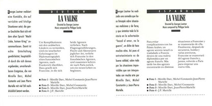 Philippe Sarde : La Valise (CD, Album, RE, RM, Multichannel)