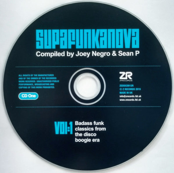 Joey Negro And Sean P* : Supafunkanova Vol:1 (Badass Funk Classics From The Disco Boogie Era) (2xCD, Comp, RE)