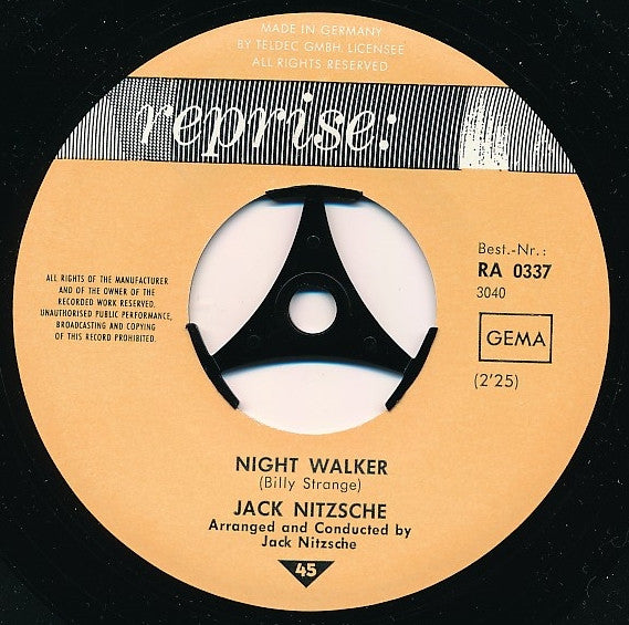 Jack Nitzsche : Night Walker / Green Grass Of Texas (7", Single)