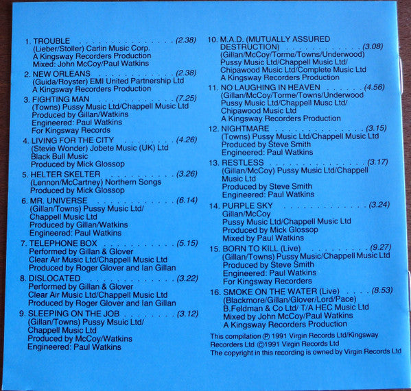 Gillan : Trouble - The Best Of Gillan (CD, Comp)