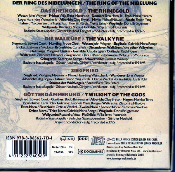 Richard Wagner - Badische Staatskapelle, Günter Neuhold : Der Ring Des Nibelungen (14xCD, RE + Box, Comp)