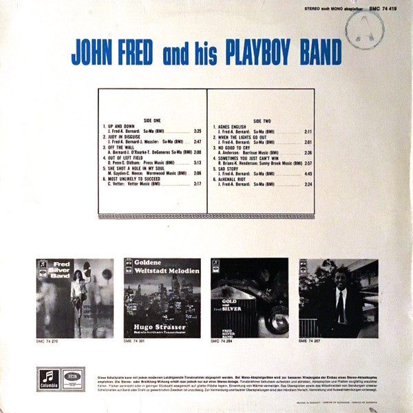 John Fred & His Playboy Band : Judy In Disguise With Glasses (LP, Album)