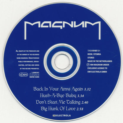 Magnum (3) : Back In Your Arms Again (CD, Maxi)