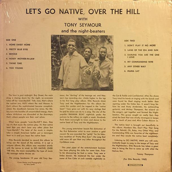 Tony Seymour And The Night Beaters : Let's Go Native, Over The Hill (LP, Album)