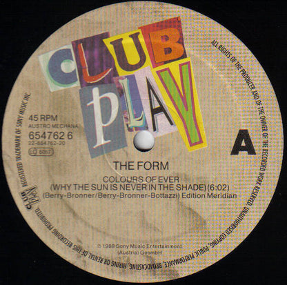 The Form : Colours Of Ever (12")