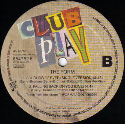 The Form : Colours Of Ever (12")