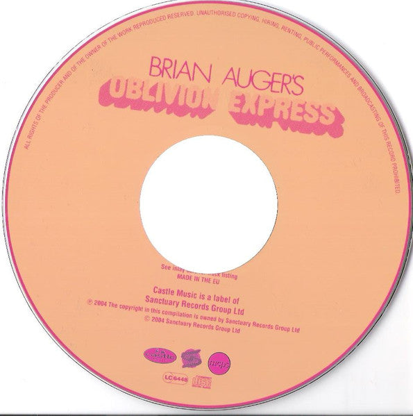 Brian Auger's Oblivion Express : Brian Auger's Oblivion Express (CD, Album, RE)