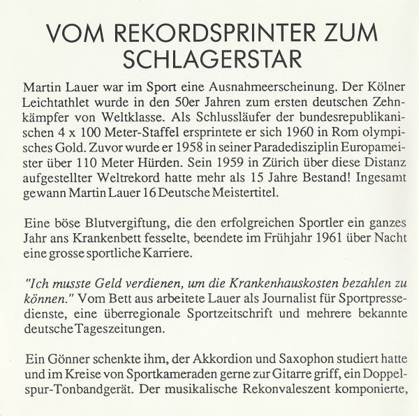 Martin Lauer : Taxi Nach Texas (CD, Comp)