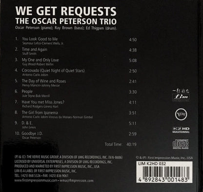 The Oscar Peterson Trio : We Get Requests (CD, Album, RE, RM, Sil)