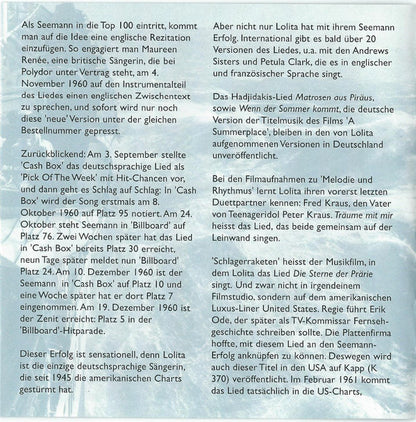 Lolita (3) : Seemann, Deine Heimat Ist Das Meer (CD, Comp)