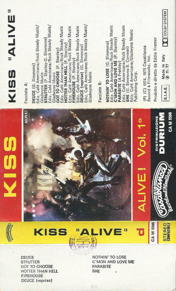Kiss : Alive! Vol. 1° (Cass, Album, RE)