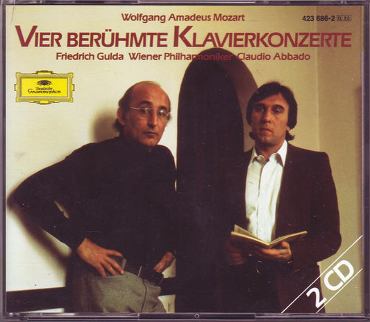 Wolfgang Amadeus Mozart, Friedrich Gulda, Wiener Philharmoniker, Claudio Abbado : Vier Berühmte Klavierkonzerte (2xCD, Comp)